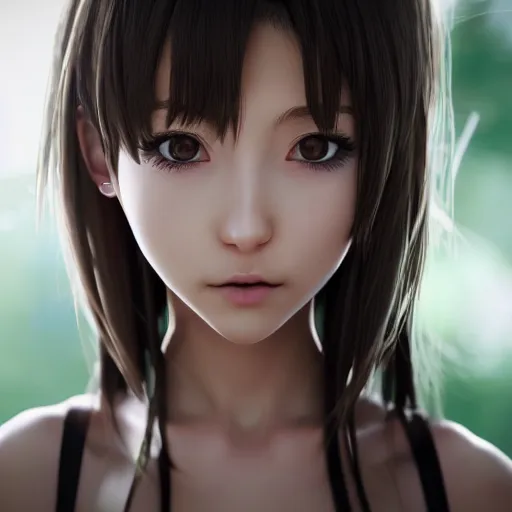 Prompt: anime girl close up portrait, Photorealistic, unreal engine 5, anatomically correct, 8k, highly detailed, very,