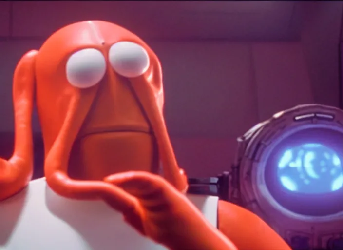 Image similar to film still of zoidberg in the new scifi movie, 4 k