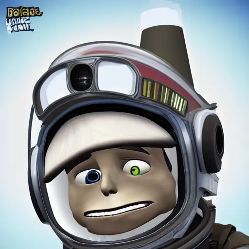 Prompt: realistic Portrait of Bob from Kerbal space program