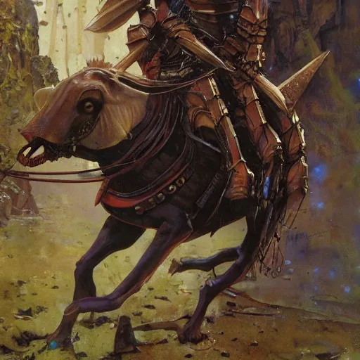 Prompt: shrimp animal as a realistic fantasy knight, closeup portrait art by norman rockwell and donato giancola and greg rutkowski,