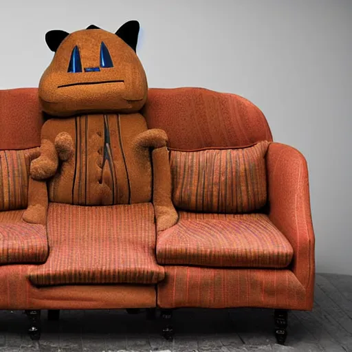 Image similar to a photo of an anthropomorphic sofa