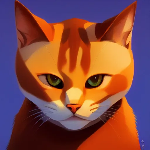 Image similar to face icon stylized minimalist cat, loftis, cory behance hd by jesper ejsing, by rhads, makoto shinkai and lois van baarle, ilya kuvshinov, rossdraws global illumination