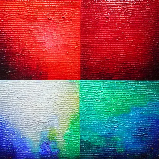 Prompt: heartbreaking textured painting using different hues of reds