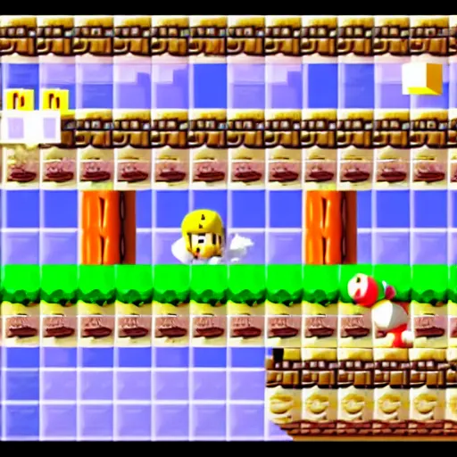 Image similar to super mario maker 3 gameplay