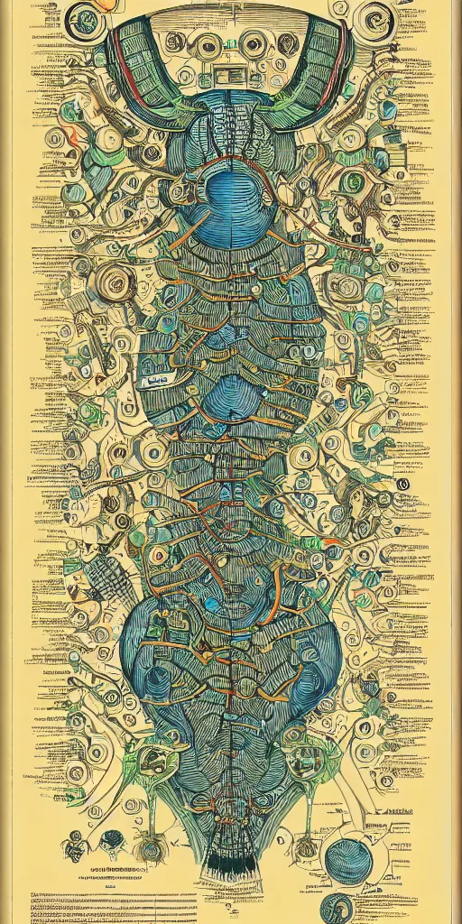 Bifurcata Schematic, Ultra Detailed, 8 K, Intricate, 