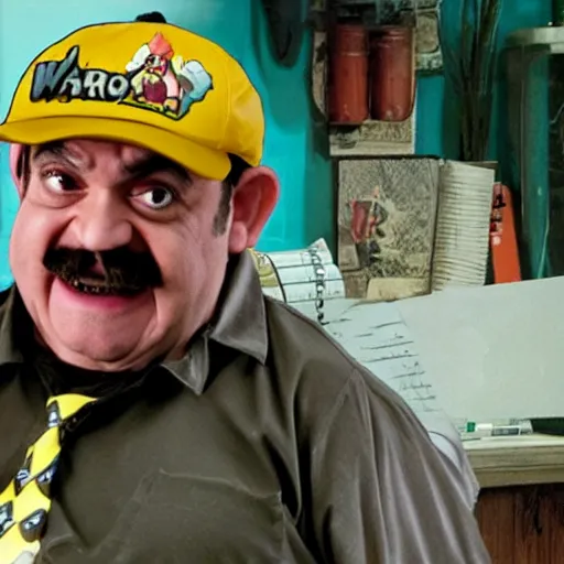 Prompt: wario as rickety cricket, it's always sunny in philadelphia, 8 k