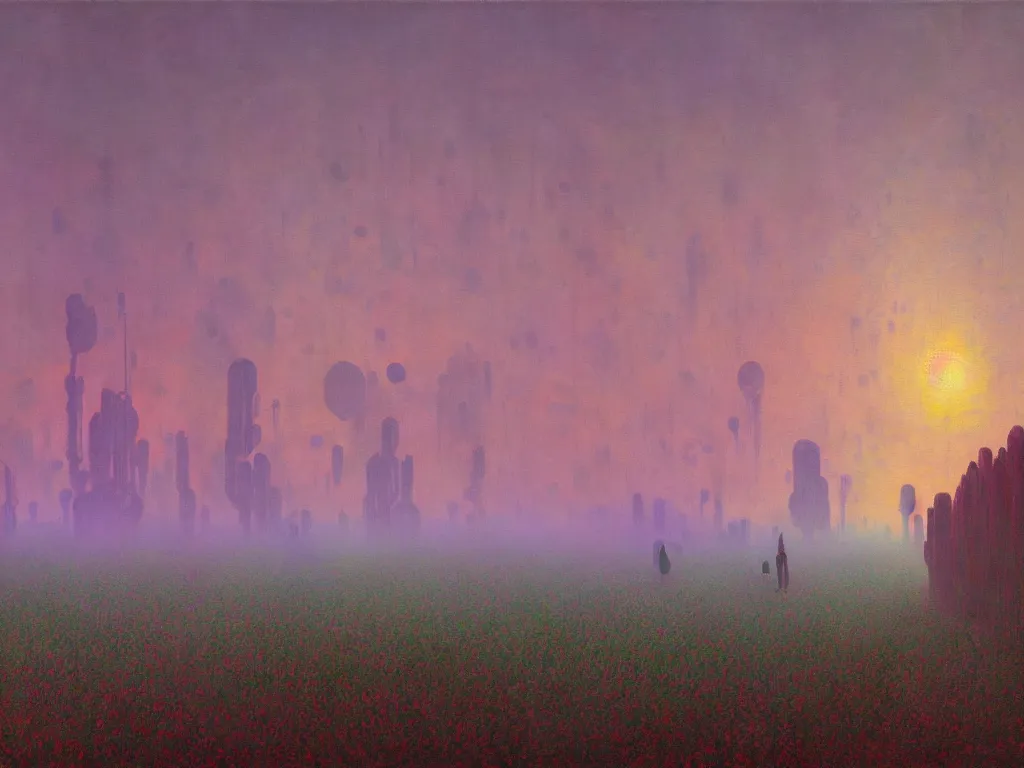 Image similar to third eye voidscape by simon stalenhag and claude monet, oil on canvas