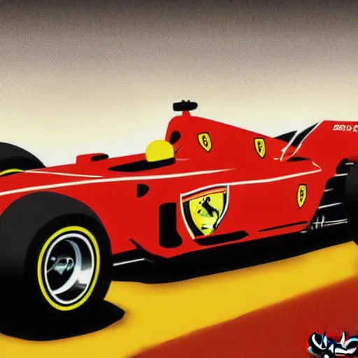 Image similar to ferrari formula 1 by kym illman