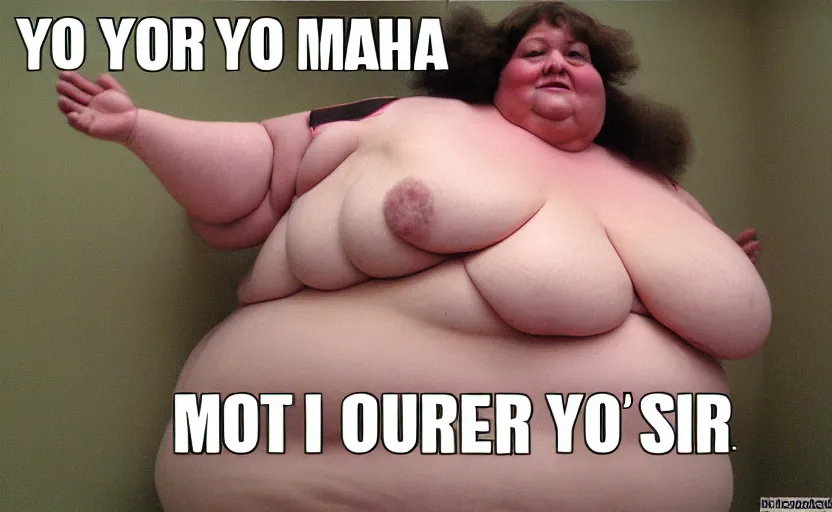 Image similar to your mama is so fat...