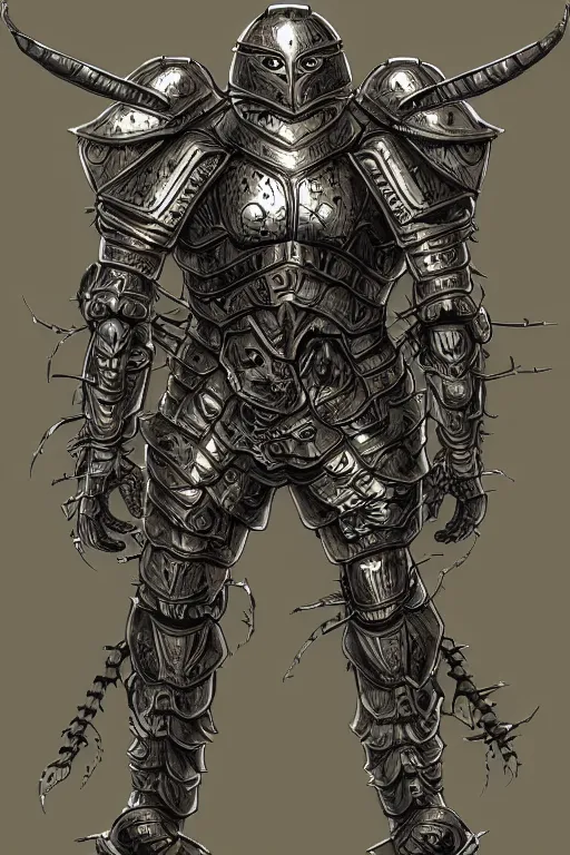 Prompt: armoured warrior limpet humanoid monster, symmetrical, highly detailed, digital art, limpet themed armour, sharp focus, trending on art station, ambient lighting, kentaro miura art style