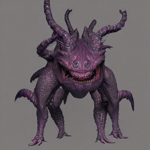 Prompt: jim henson studios creates zergling. concept creature. barlowe