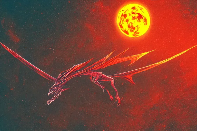 Prompt: A flying dragon on mars in the style of flooko, detailed art, acrylic, red lighting, fire, bokeh, psychedelic, glitch, neon, moon light, ambient lighting, cinematic lighting,