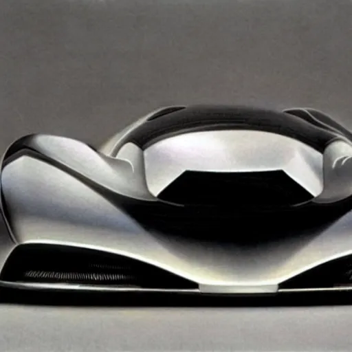 Prompt: a super car designed by syd mead