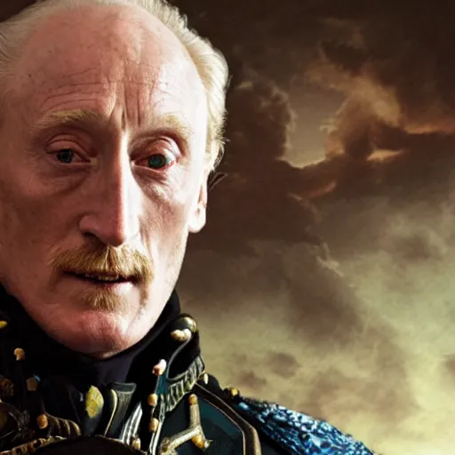 Prompt: charles dance as an inquisitor, 4 0 k, warhammer, 4 0 0 0 0 0, grimdark, stern, frowning