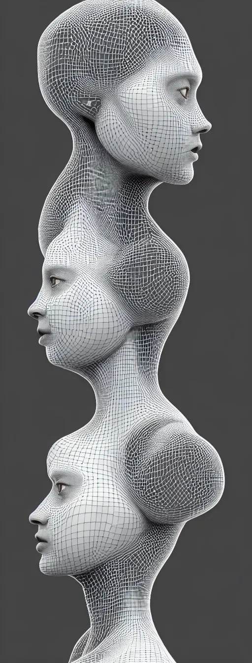 Image similar to complex 3d render ultra detailed of a beautiful porcelain profile woman face, black eyes, vegetal dragon cyborg, 150 mm, beautiful natural soft light, rim light, silver vanilla details, neural network, synapsis, magnolia big leaves and stems, roots, fine foliage lace, maze like, mesh wire, hyperrealistic, ultra detailed, mandelbrot fractal, anatomical, white metal neocubism armor, facial muscles, cable wires, microchip, elegant, octane render, black and white, H.R. Giger style