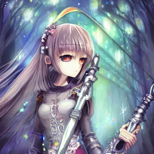 Image similar to “ anime, full body, cute, female, a slender pretty girl wielding a huge hammer, highly intricate detailed, light and shadow effects, intricate, highly detailed, digital painting, art station, concept art, smooth, sharp focus, illustration, advanced digital anime art, the most beautiful thing in the real world, so detailed that the ai drew it ”