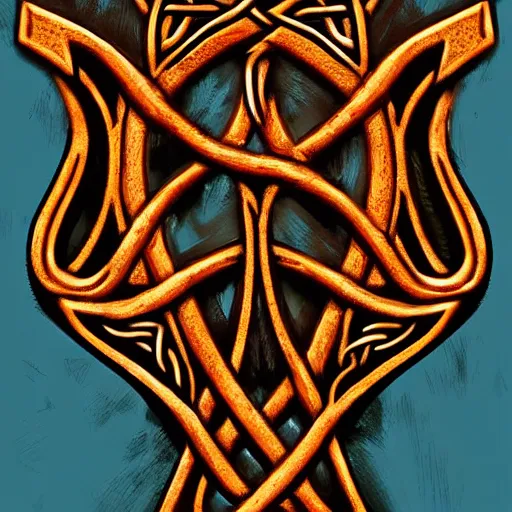 Prompt: copper axe with celtic knotwork, gothic art, popping color, detailed, eerie, emotional, gothic, highly detailed, incredibly sharp focus, Artstation, deviantart, artgem, insane detail, intense color, vibrant cartoon art, award-winning art, super precise detail, golden ratio, in the style of Pixar and Disney