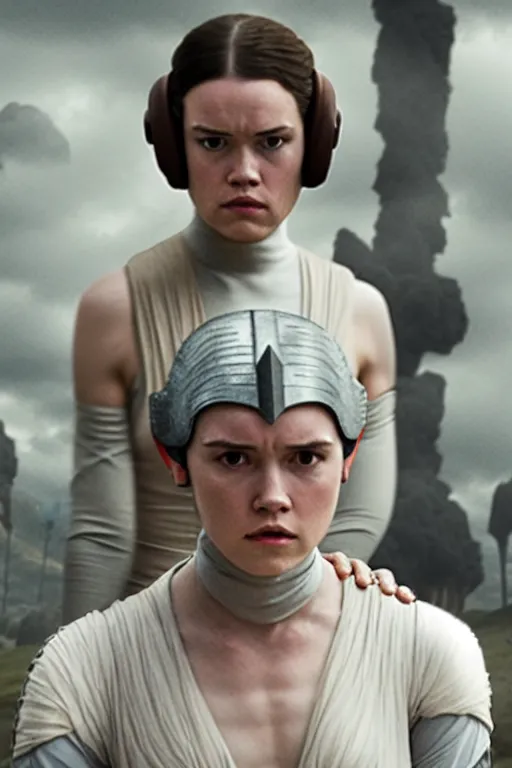 Image similar to daisy ridley as princess leia