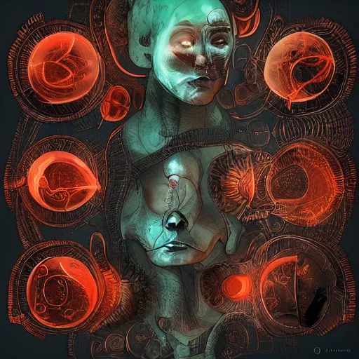 Prompt: infinite regress inside the mind, artstation, beautiful