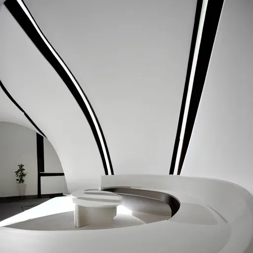 Image similar to house designed by zaha hadid