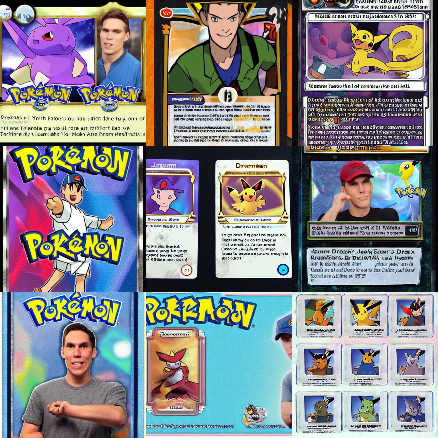 Prompt: !dream a pokemon card of the twitch streamer named Jerma985