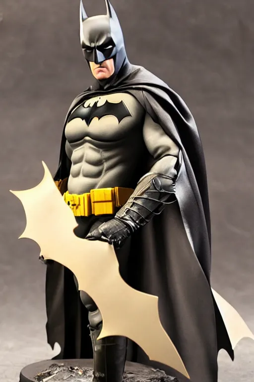 Image similar to batman 1 2 inch action figurine hot toys'sideshow painting the style of leonardo da vinci