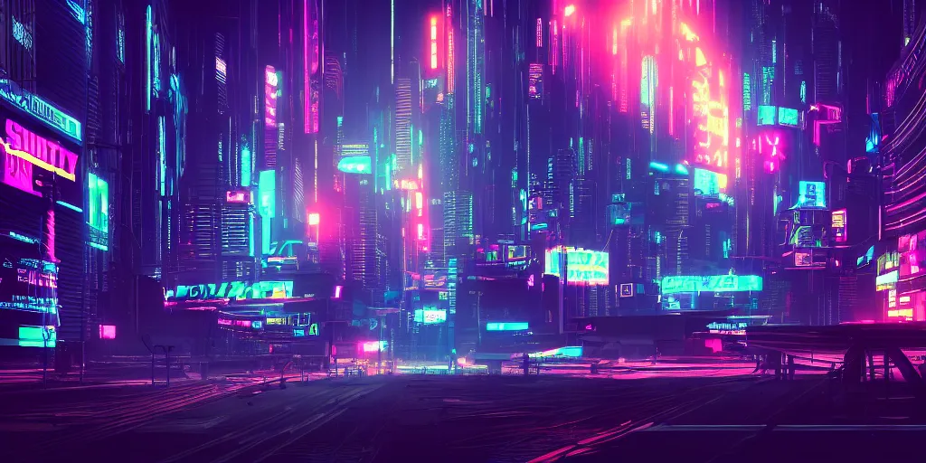 Image similar to digital neon silhouette cyberpunk city, ray tracing, refractive, award winning, trending on artstation, digital art. highly detailed 8 k. intricate. lifelike. soft light. nikon d 8 5 0.