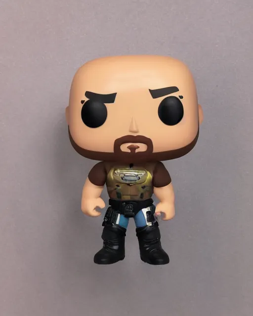 Prompt: A Stone Cold Steve Austin Funko Pop. Photographic, photography