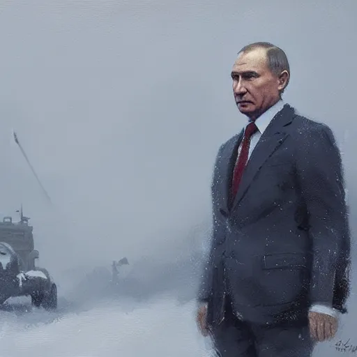 Image similar to picture the putin runs lavrov as a puppet, painting by greg rutkowski