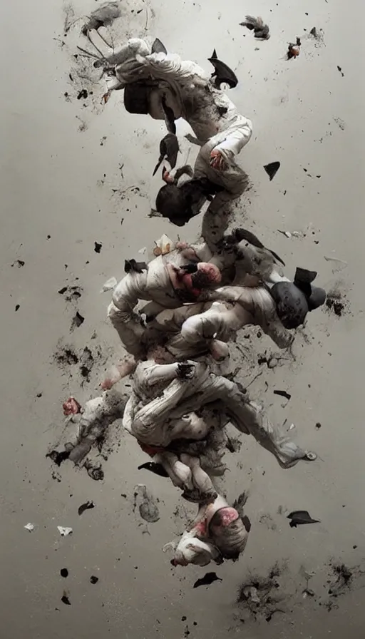 Image similar to life and death mixing together, by jeremy geddes