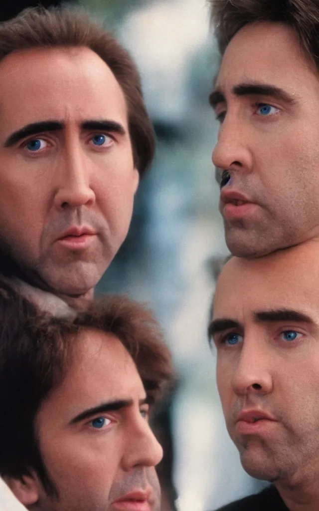 Prompt: full body photograph of nicolas cage in 1 9 8 9 young handsome thin face detail hd 8 k