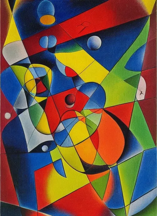 Prompt: an extremely high quality hd surrealism painting of a beautiful cubism 4d hyperspace soul quantum dimension neural wormhole supercluster galaxy supernova anenome by Joan miro and man Ray,4k, ultra realistic, super realistic, shadows, depth, surrealistic