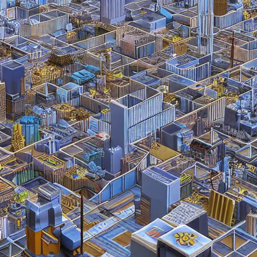 Prompt: cyberpunk city made of Lego, 3D render, by MC Escher, realistic, intricate details