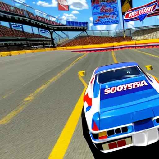 Image similar to screenshot of daytona usa by sega ultra detail photorealistic unreal engine