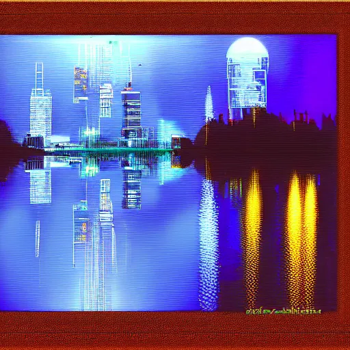 Prompt: cyberpunk laketwon at night, digital art, trending on aeration