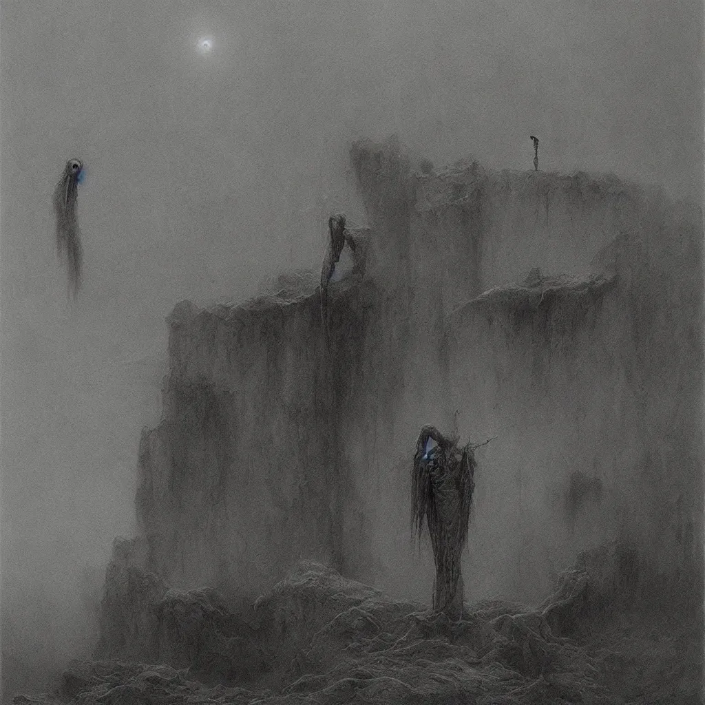 Image similar to death, zdislaw beksinski