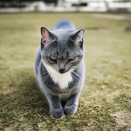 Prompt: portrait photo of grey cat cosplaying a soldier, scottish fold, highly detailed, high resolution, cosplay photo, stunning, bokeh soft, by professional photographer, military clothing, shot with a canon