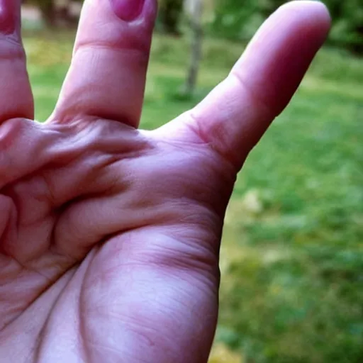 Image similar to a human hand with 5 fingers