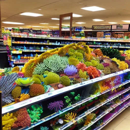 Image similar to coral reef on the supermarket checkout