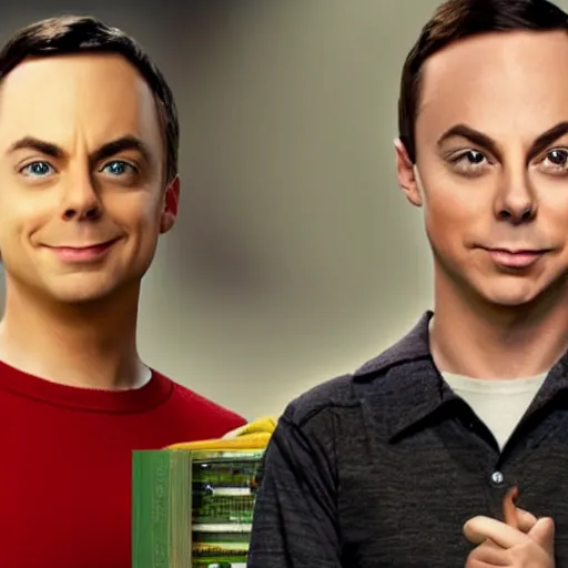 Image similar to millatary propoganda of sheldon cooper