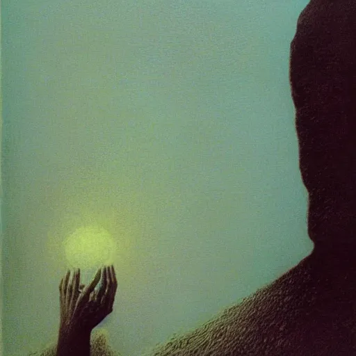 Prompt: Vladimir Lenin. Zdzisław Beksiński