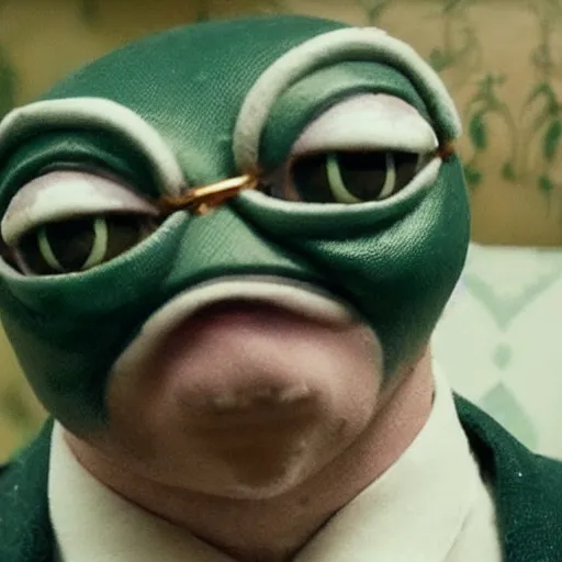 Prompt: Pepe the Frog in Peaky Blinders very detail 4K quality super realistic