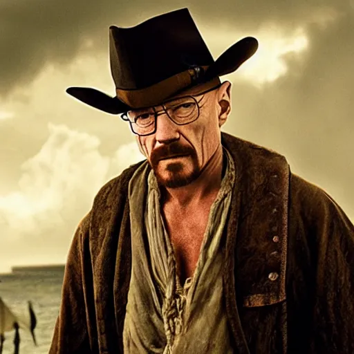 Image similar to walter white in pirates of the caribbean