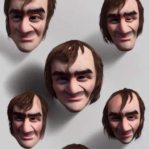 Prompt: daniel radcliffe potato head hybrid trending on artstation