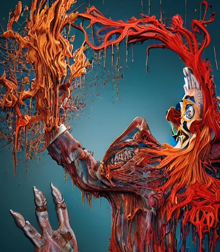 Prompt: Tim Burtons style Schitts Creek by Alex Pardee and Nekro and Petros Afshar, and James McDermott,unstirred paint, vivid color, cgsociety 4K