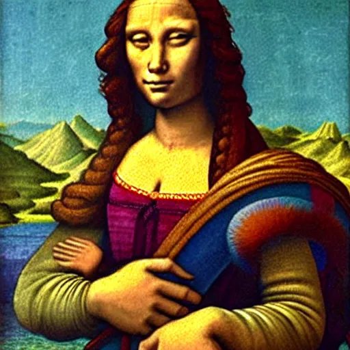 Image similar to DaVinci painting discovered - Moana Lisa