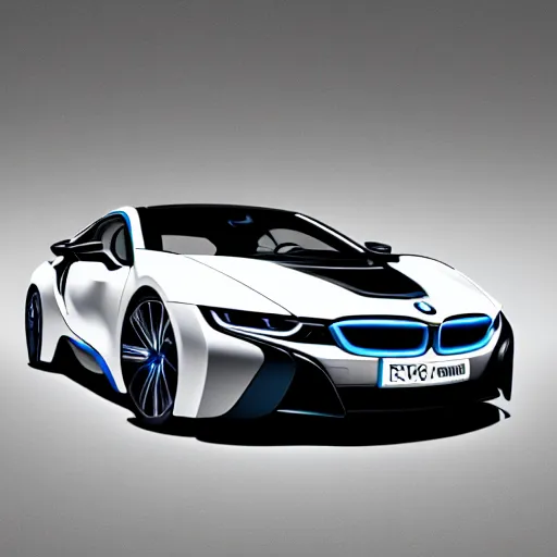 Prompt: bmw i 8 poster, 4 k photorealistic, cinematic lighting, ray tracing, digital art, concept art, beautiful detailed