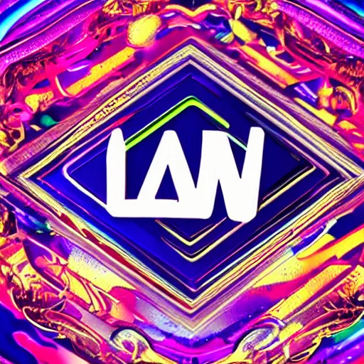 Image similar to a and w vaporwave logo, colorful, digital art, cosmic, 3 d high definition, trending on art station, photorealistic, high resolution, 8 k, octane, hyper detailed, insane details, intricate, elite, ornate, elegant trend, highly detailed and intricate, sharp focus, photography, unreal engine