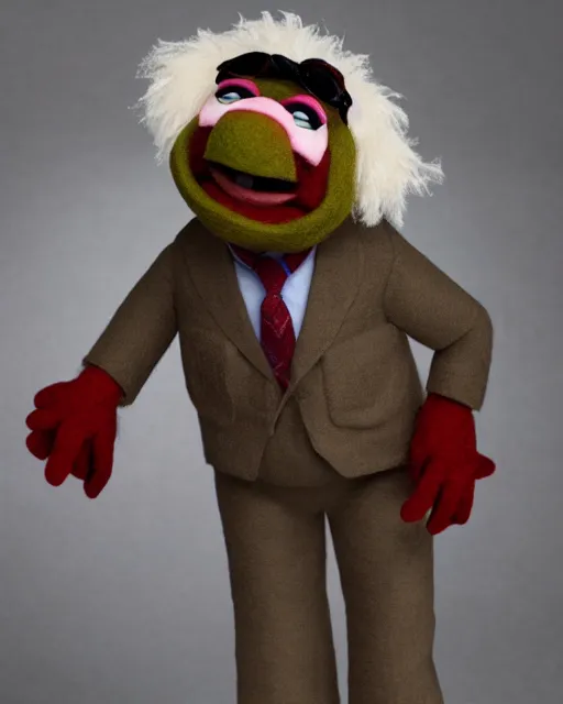 Prompt: stanley hudson as a muppet. highly detailed felt. hyper real photo. 4 k.