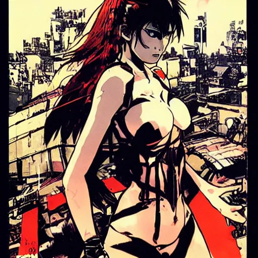 Image similar to graphic novel cover art of a girl wearing a chicken costume, artwork by yoji shinkawa, poster cover art